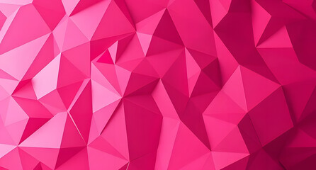 Obraz premium Abstract Pink Polygonal Background with Geometric Shapes and Modern Design