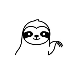 Obraz premium Sloth Vector Logo Design