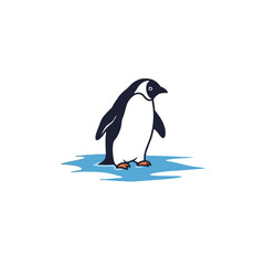 Fototapeta premium Penguin Vector Logo Design