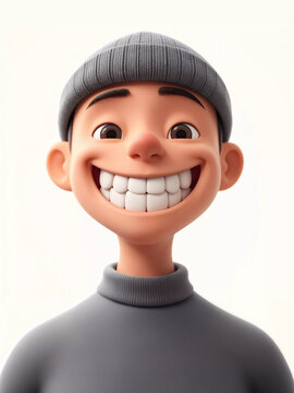 boy with a big smile