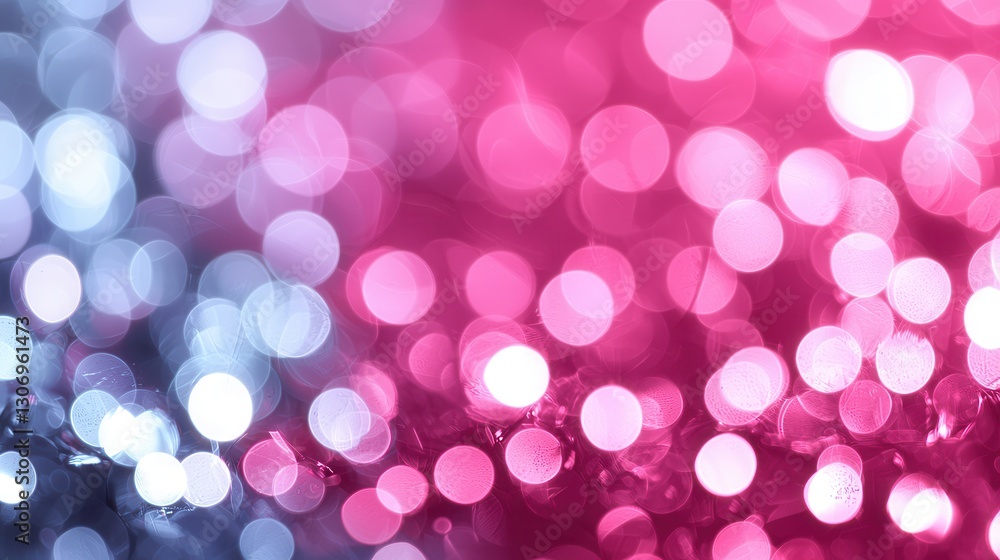 Poster soft glowing bokeh background with pink and blue color gradient effects