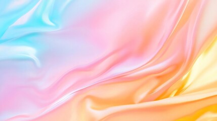 Obraz premium Soft silk fabric in pastel colors wavy under natural light, calm colors and textures
