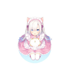 Fototapeta premium anime maid girl