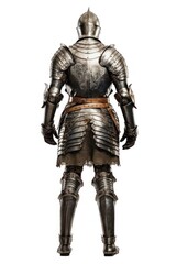 Fototapeta premium Knight adult white background architecture.