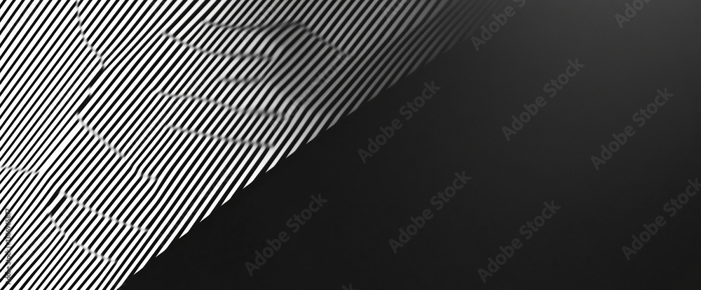 Poster abstract black and white striped texture, diagonal lines creating a dynamic visual effect, offering 