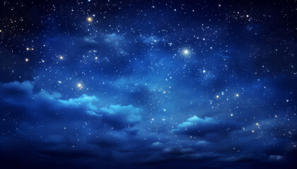 Absolutely magical and wondrous starry sky, where thousands of stars twinkle.