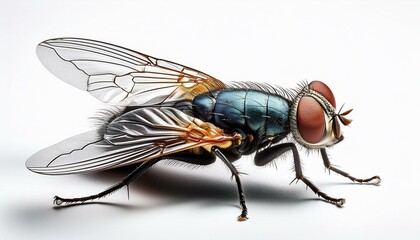 fly isolated on white background