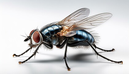 fly isolated on white background