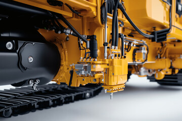 Fototapeta premium Yellow Construction Vehicle Detail