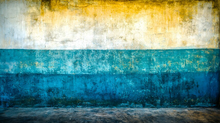 Distressed multicolored wall texture, urban background, peeling paint, grunge interior design