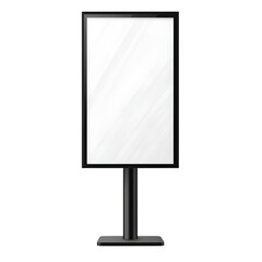 Blank Digital Display Screen on a Stand &ndash; Mockup for Advertising and Signage