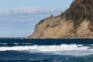 Fototapeta premium Cape Stolbchaty. Kunashir, Kunashir, South Kuriles, Russia