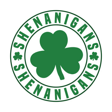 shenanigans coordinator vector design for shirt,Lettering text print for cricut,Retro design for shirt St Patrick's day.