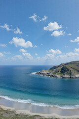 Naklejka premium beach and sea