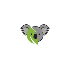 Fototapeta premium Koala Leaf Logo
