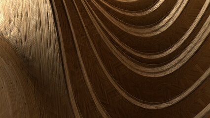 Delicate abstract background made of natural curves of wood grain