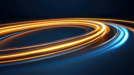 Abstract Light Trails, Swirling Energy, Neon