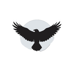 Obraz premium Black Raven Logo