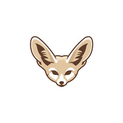 Obraz premium Fennec Fox Head Icon