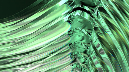 Emerald crystal glass jewel-like luxury modern art abstract background