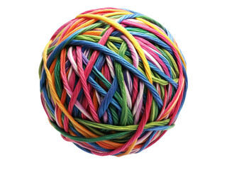 colorful yarn ball