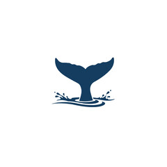Whale Tail in Water