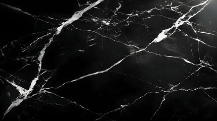 Black marble texture background with white veins, studio shot, for design and decoration