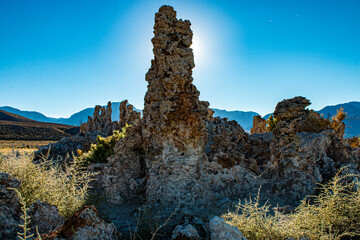 Momo Lake, California USA. Mono Lake Tufa State Natural Reserve