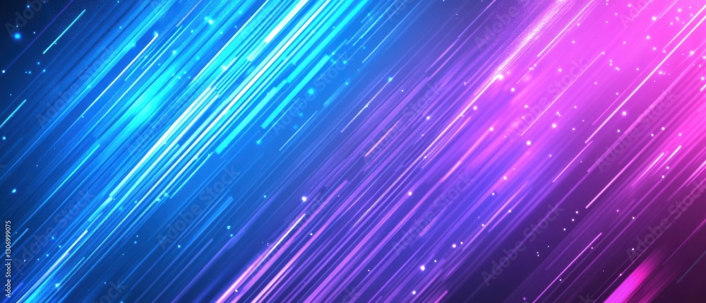 Aufkleber abstract background with vibrant blue and pink light streaks, creating a dynamic and modern digital 