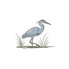Obraz premium Elegant Heron