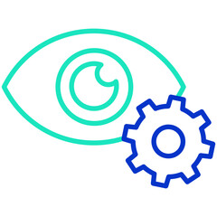 Optimization outline dual color icon