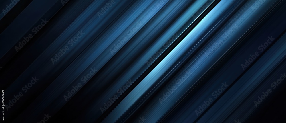 Poster abstract dark blue diagonal lines background with light effect, modern and elegant design for techno
