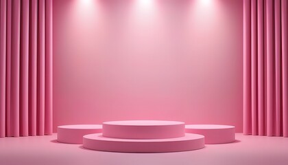 Minimalist Pink Podium