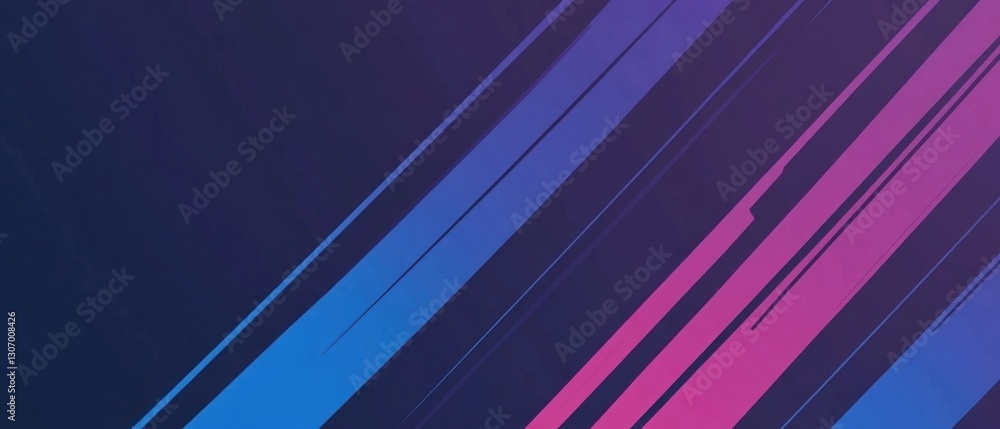 Poster abstract diagonal lines background with vibrant blue and pink gradient for modern design and futuris