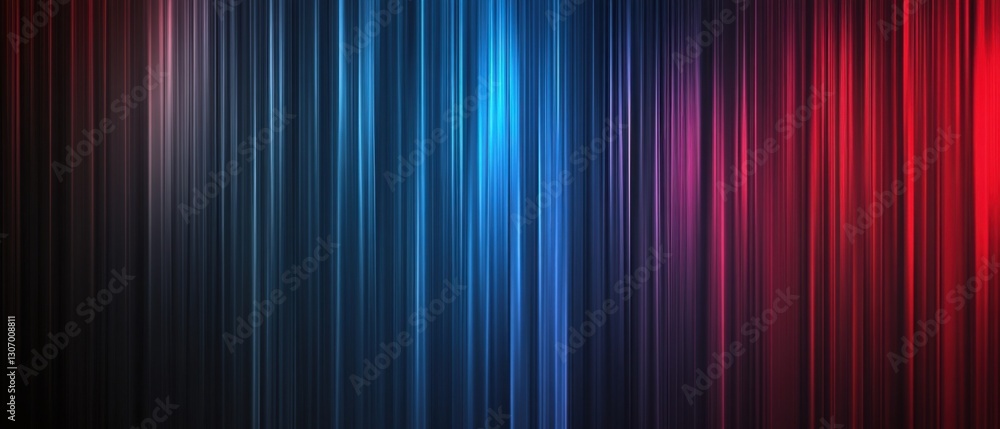 Poster abstract background with vibrant blue and red vertical lines, creating a modern and dynamic backdrop