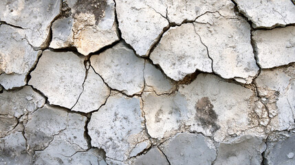 Cracked earth surface drought-affected region nature photography arid environment close-up view environmental concern