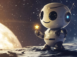 Naklejka premium astronaut in space