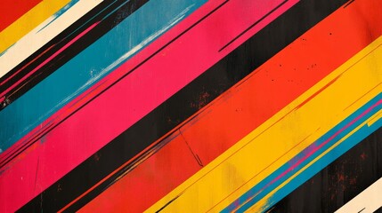 A vibrant pattern of colorful stripes crossing each other, bold and lively, ultra-detailed, 4k