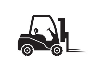 forklift truck vector 