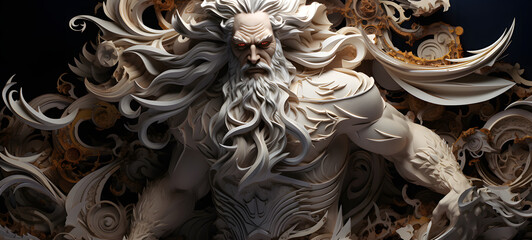 ,quilling paper zeus, ai generative