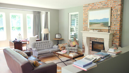 Interior Of Stylish Modern Living Room With No People