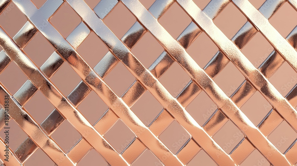 Fototapete close-up of a lattice-like pattern. the lattice appears to be made up of small, diamond-shaped lines