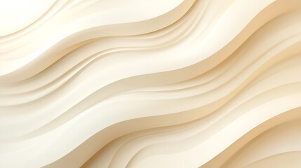 Light Beige Wavy Layers Creating a Soft and Elegant Design