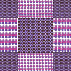 Fototapeta premium set of fabric, textile seamless pattern in pink and purple