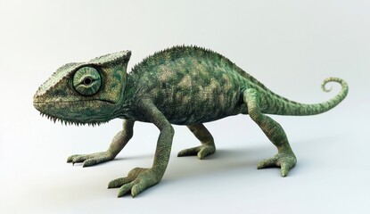 Naklejka premium Colorful Chameleon Model