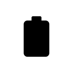 Battery icon isolated on white background.