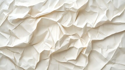 Obraz premium Seamless Texture of Crinkled Paper in Soft Beige Tones - Subtle and Elegant Surface Design