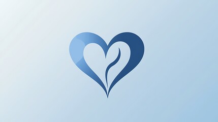 Simple Vector Logo of a Heart with a Pulse Line - Clean and Modern Healthcare Design
