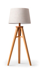 Modern Tall Floor Lamp Isolated on a white background