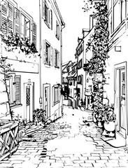architecture, sketch, building, coloring page, drawing, church, vector, city, house, illustration, old, art, paris, town, design, europe, tower, castle, travel, home, cathedral, vintage, construction,